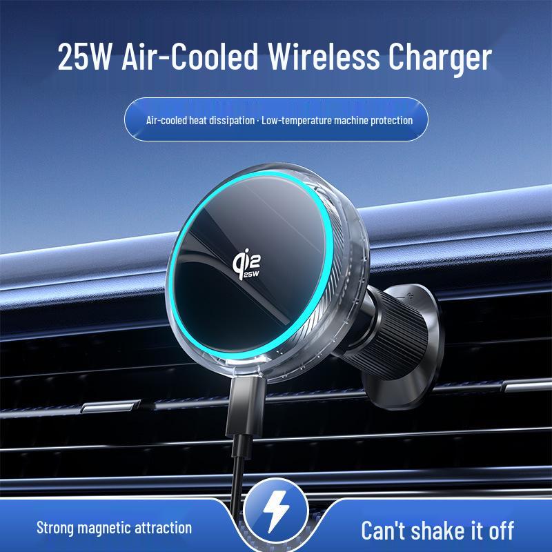 2025 Apple Magnetic Wireless Car Charger & Navigation Mount, 25W Fast Charging