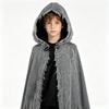 Halloween Hooded Cloak Zombie Witch Mist Devil Costume Men Women Kids Cosplay