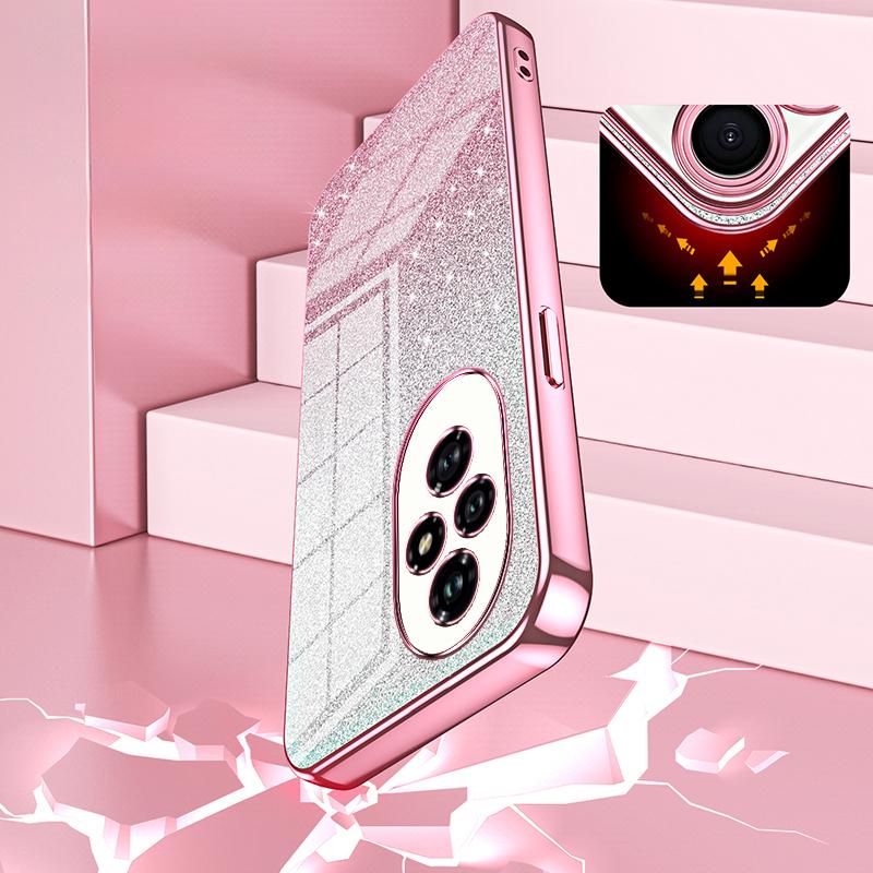 For Honor 200 5G Case Gradient Glitter Anti-Drop Soft TPU Phone Cover