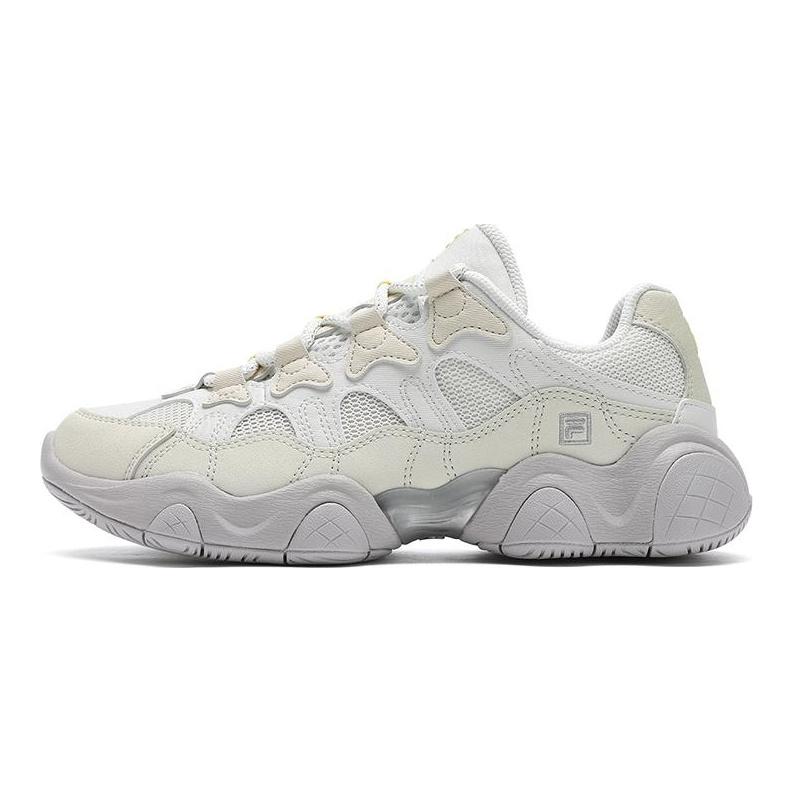 Fila Abrasion Resistant, Breathable, Lightweight Low Top Casual Shoes Women's Cloud White F12W532150FBC
