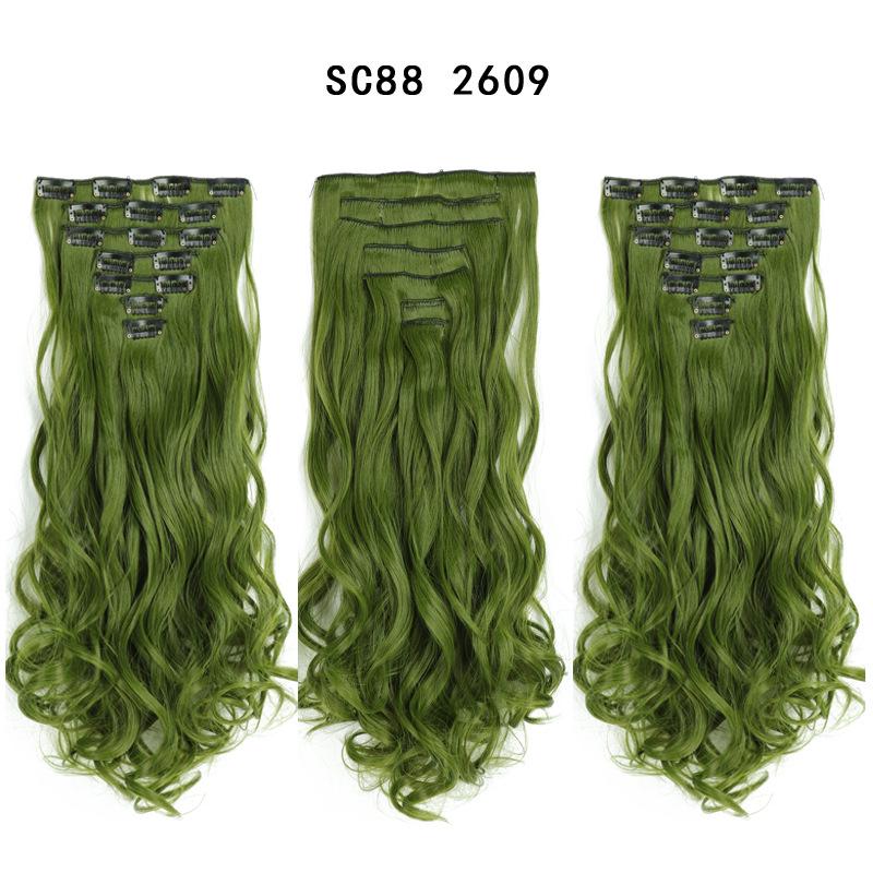 Buy Real Thick Synthetic Hair Extensions Full Head Clip In Hair