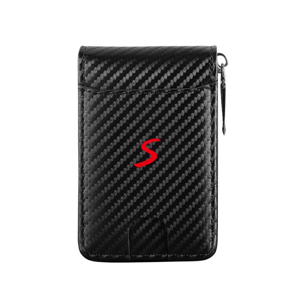 For MINI Cooper JCW WORKS R55 R56 F55 F56 R57 R58 R59 Car Driver License Storage Bag Wallet Credit Card Holder Case Accessories