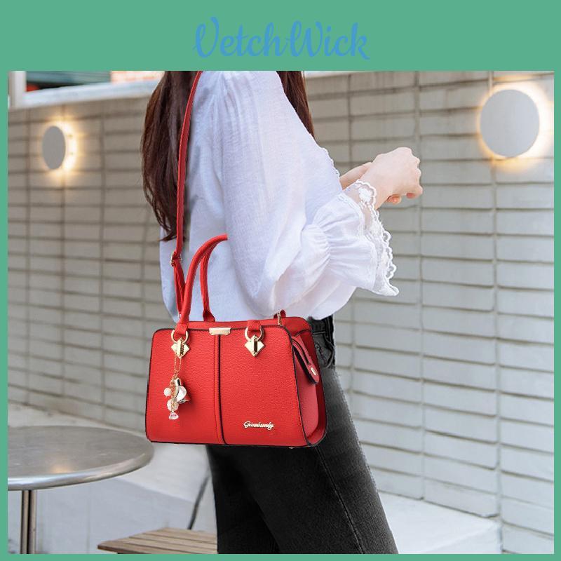 2023 Winter New Fashion Middle-aged Mom Bag Large Capacity Handbag Shoulder Slant Bag White