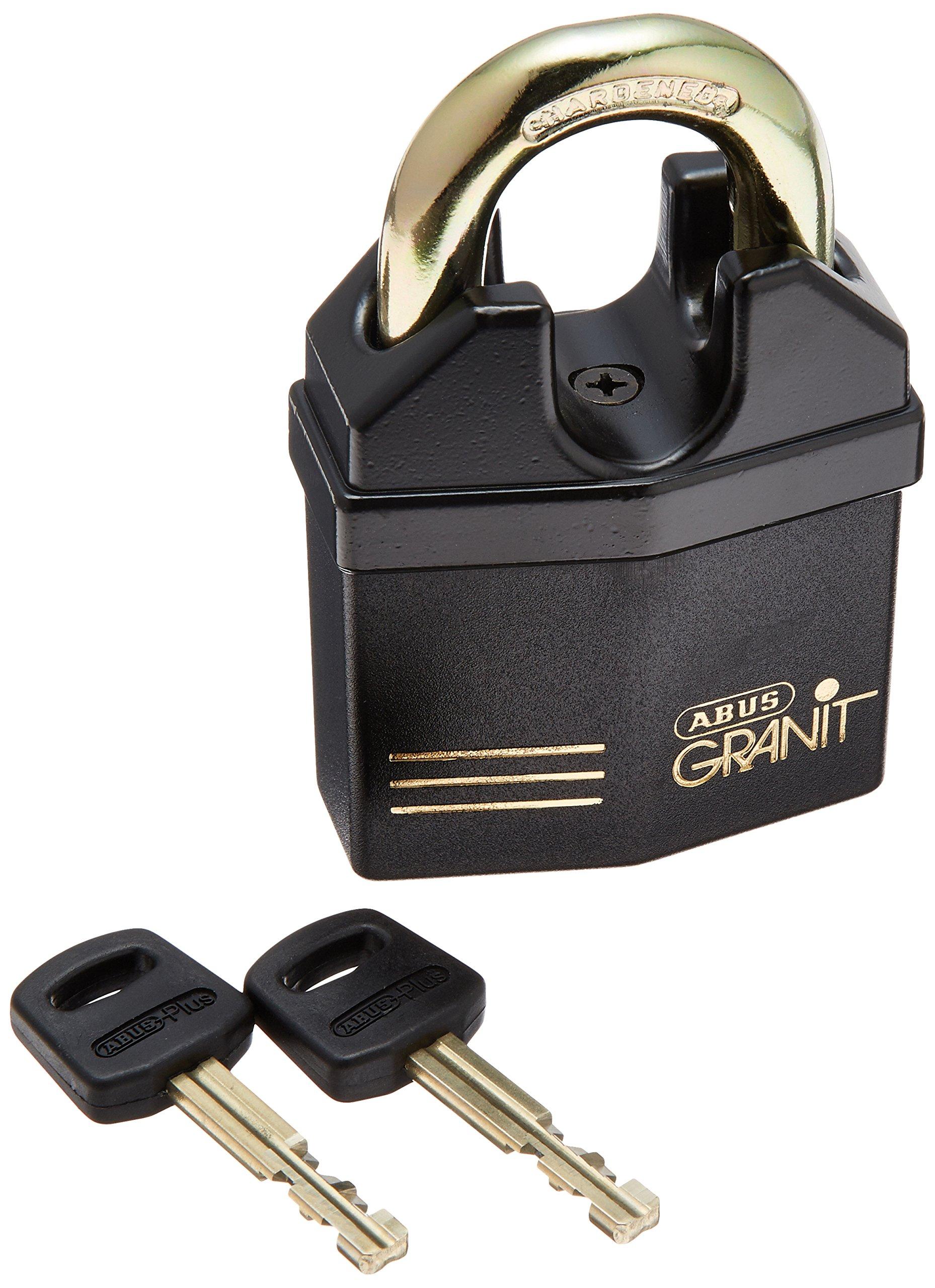 

ABUS 08334 Granit Plus Hardened Steel Closed Shackle Rekeyable Padlock