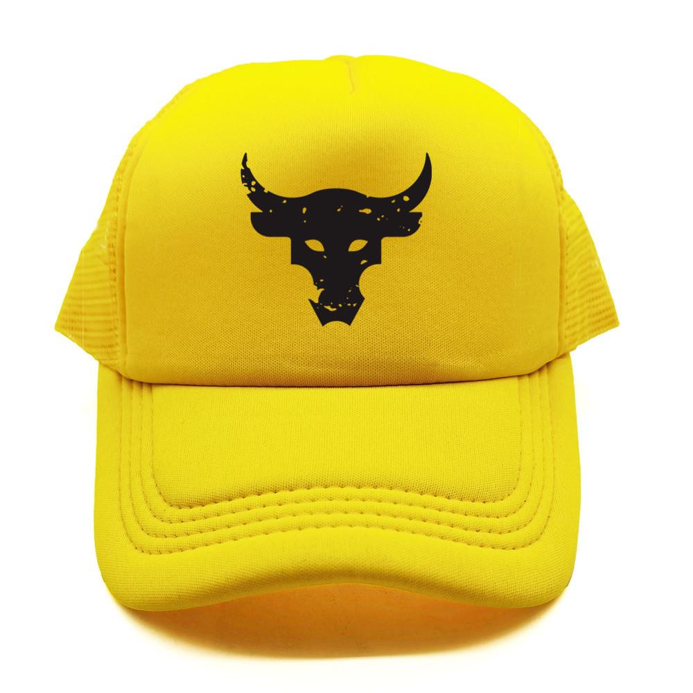 Dwayne Johnson Brahma Bull Tattoo Trucker Cap Unisex Baseball Caps Cool Summer Mesh Net Dwayne Johnson Hat Snapback Hats MZ