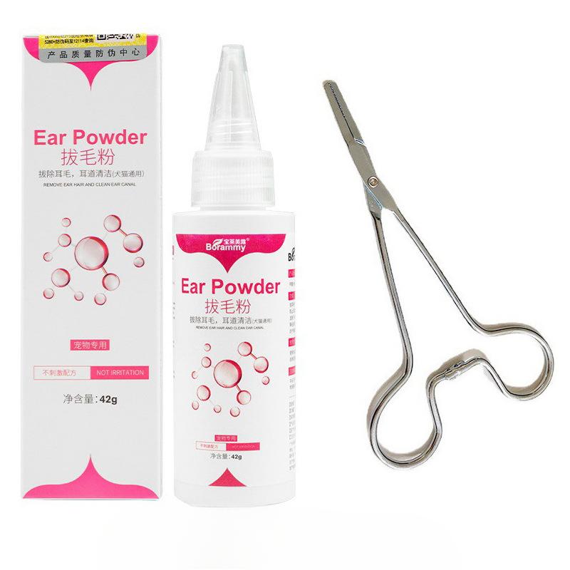 Pet Hair Plucking Powder 42g, A Universal Ear Cleaning and Care Product for Dogs and Cats