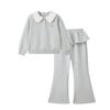 PawinPaw Girls' Cartoon Bear Knit Sweatshirt & Pants Set
