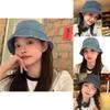 Vintage Denim Bucket Hat Lightweight Sun-proof Fisherman Style For Casual Wear