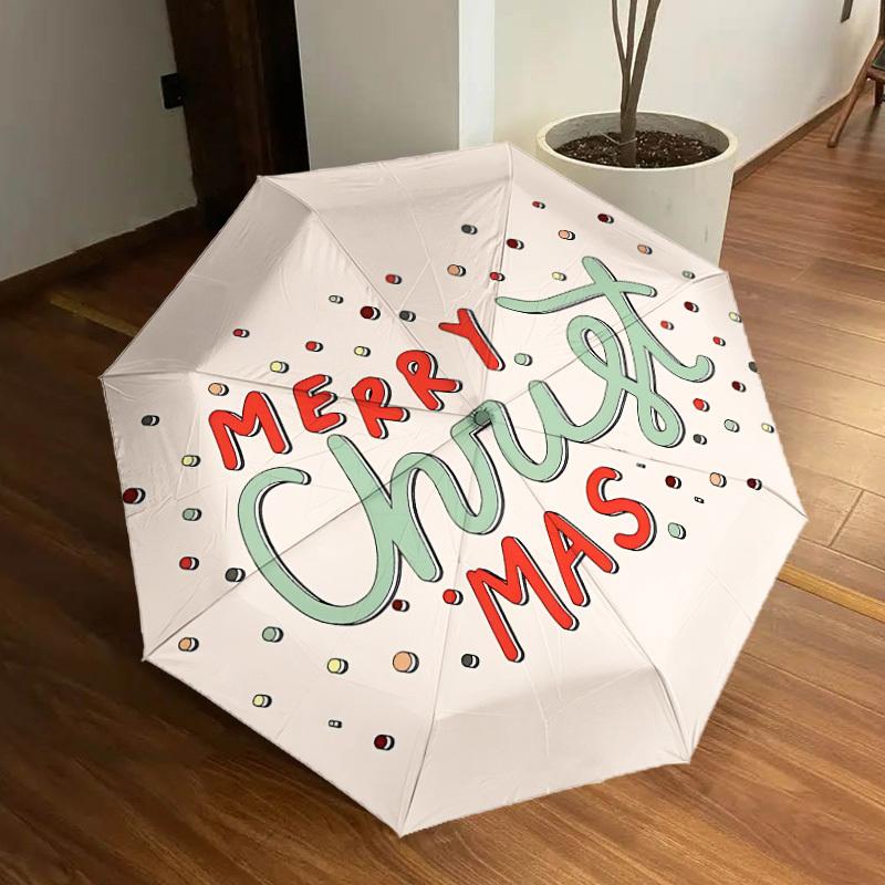 

1pc Christmas Decorations Automatic Open/Close Umbrella, Formal Events - Ideal Gift for Family or Friends, Outdoor Accessory yy251211254
