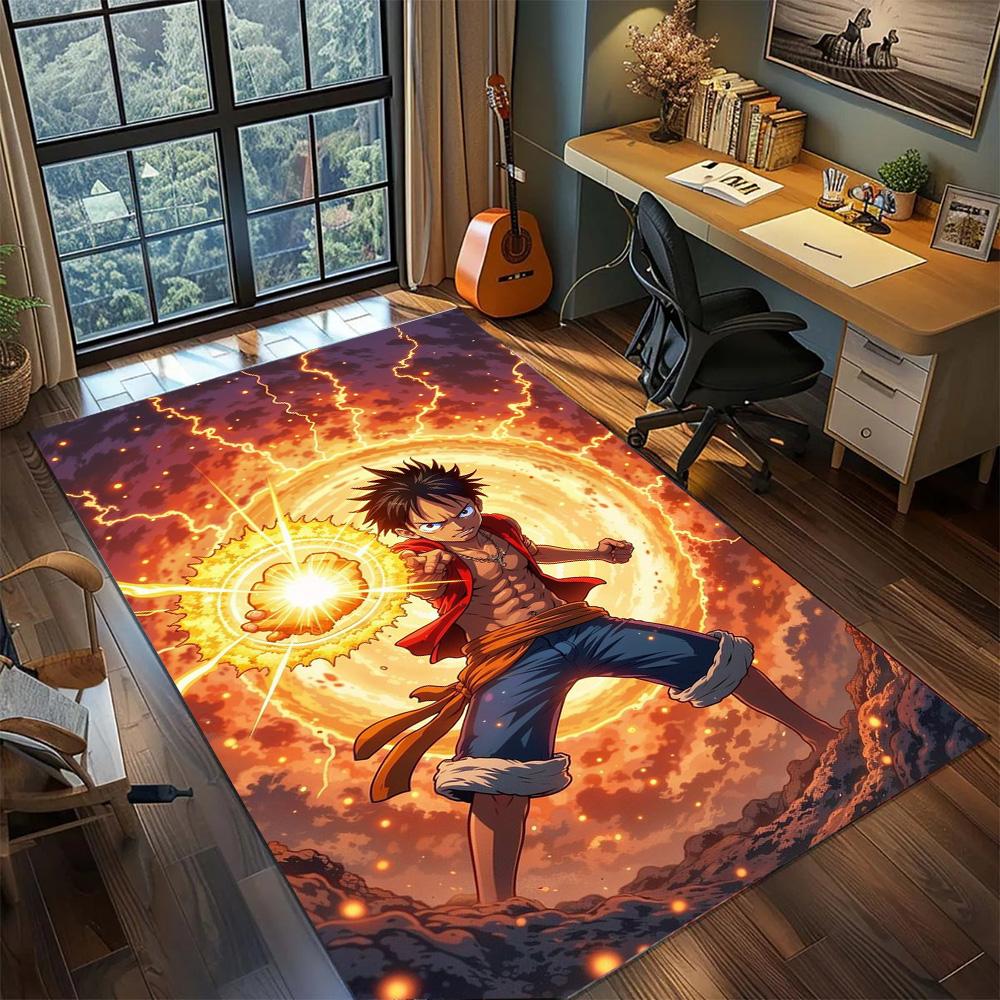 

One Piece!Rug Carpet Large Area Rug Non Slip Washable Floor Mat Gamer Room Bedroom Home Decor 60x90cm