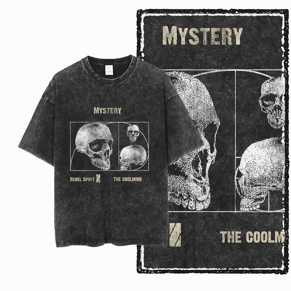 U6 100% Baumwolle Übergröße Acid Washed Cooler Streetwear Print Unisex T-Shirt Vintage Cool Vintage Herren T-Shirt Cooles T-Shirt für Herren