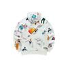 FILA Loose-Fit Printed Knit Hoodie Men Tops White F61M218220FZA