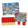 Christmas Puzzle Advent Calendar 24 Days Countdown To Christmas 1008 Pieces Jigsaw Puzzles Blind Gift Box Stocking Christmas Toy