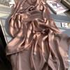 Crinkle Satin Chiffon Hijab for Muslim Women Mini Crepe Plain Shawl Wrinkle Solid Long Turban Islam Headscarf
