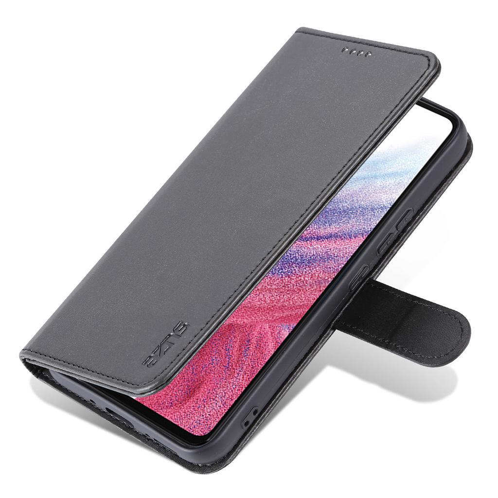 AZNS For Samsung Galaxy A34 5G Shockproof Phone Case Protective Magnetic Flip Leather Wallet Cover with Stand