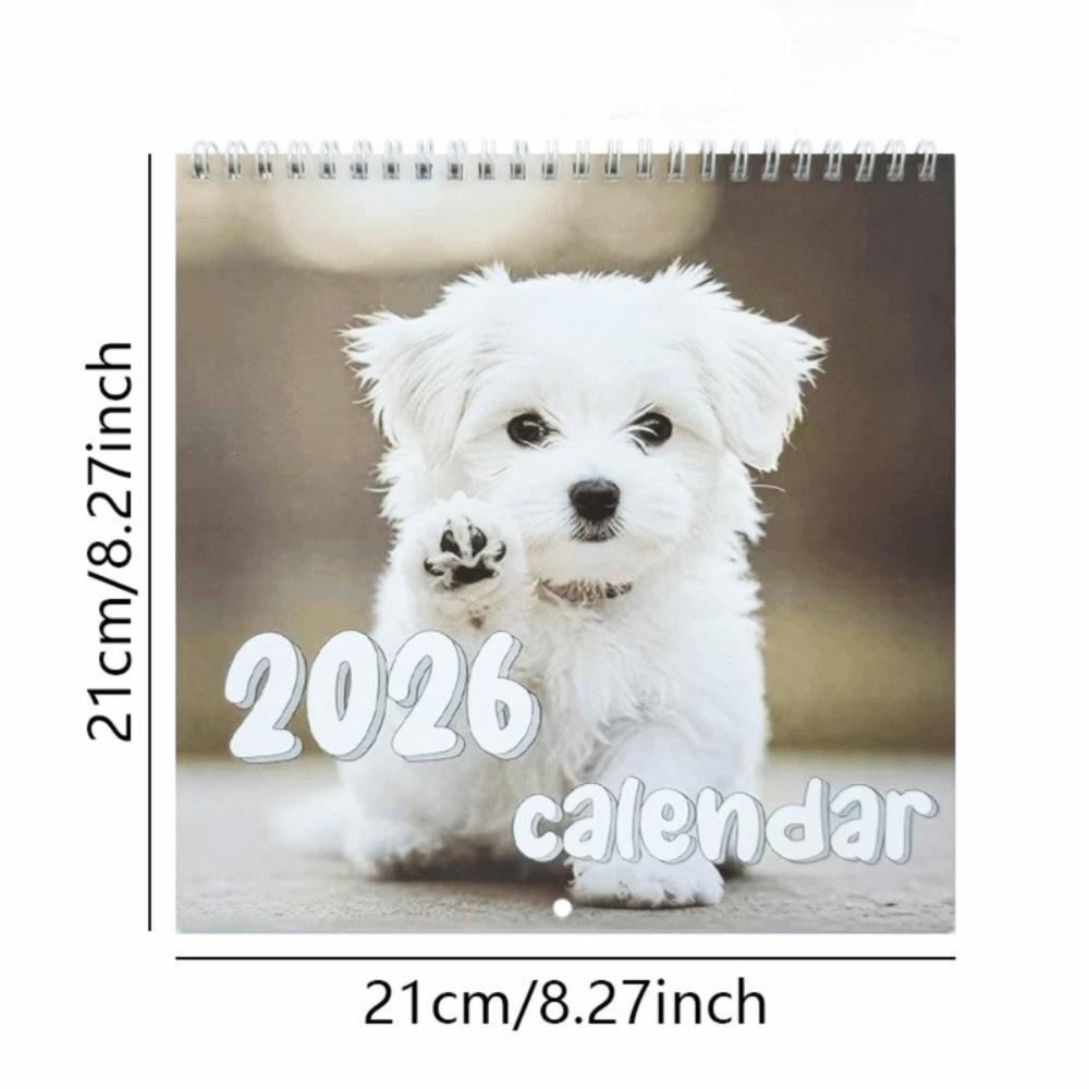 2026 Edition Hunde Kalender Lustiger Schreibtischkalender Neuer Wandkalender Neujahrsgeschenke