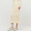 Fashionable and elegant style hollow lace texture skirt for women in spring and autumn, solid color versatile, soft and comfortable long skirt