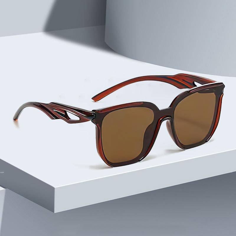 Sunglasses for Women Lightweight Design Trendy Styley Square Shape Sunglasses Unique Wavy Leg Design Gradient Frame Versatile Women Eyeglasses