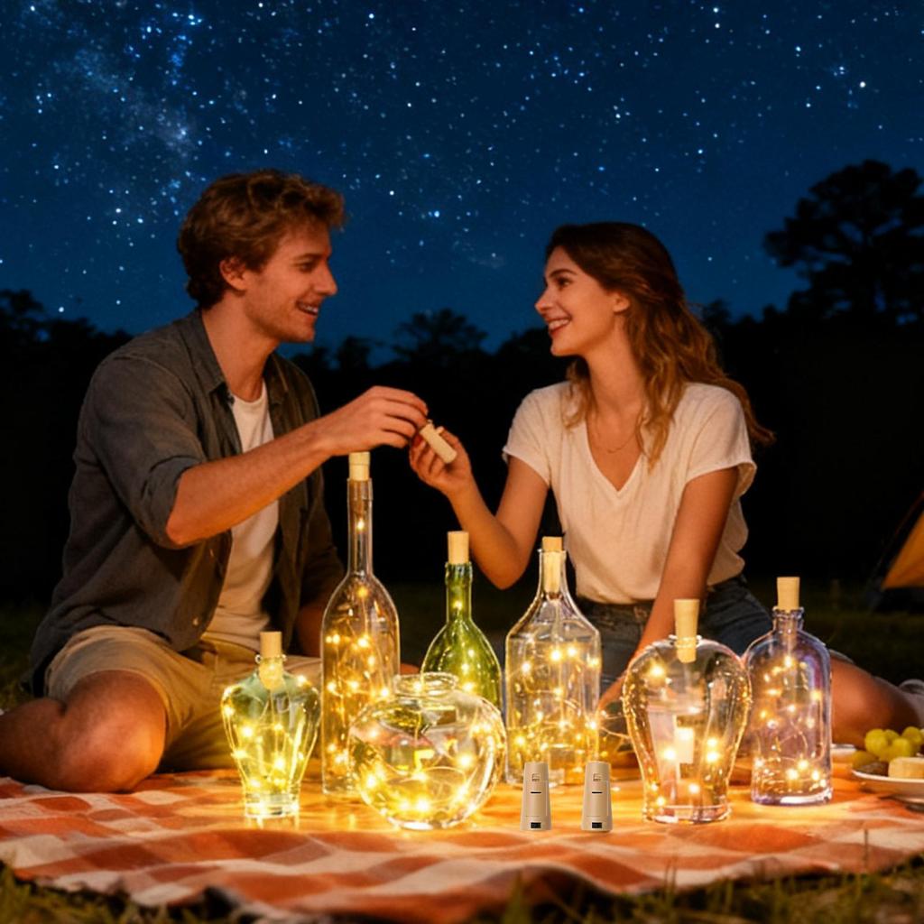 Bottle Light Battery Power LED Wine Bottle Cork Light String Fairy Christmas Garland for Bar Wedding Xmas Party Decoration