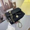 Advanced Sense Women's Backpack Small Design Sense Chain Messenger Bag Casual Retro Shoulder Bag Simple and Versatile Square Bags