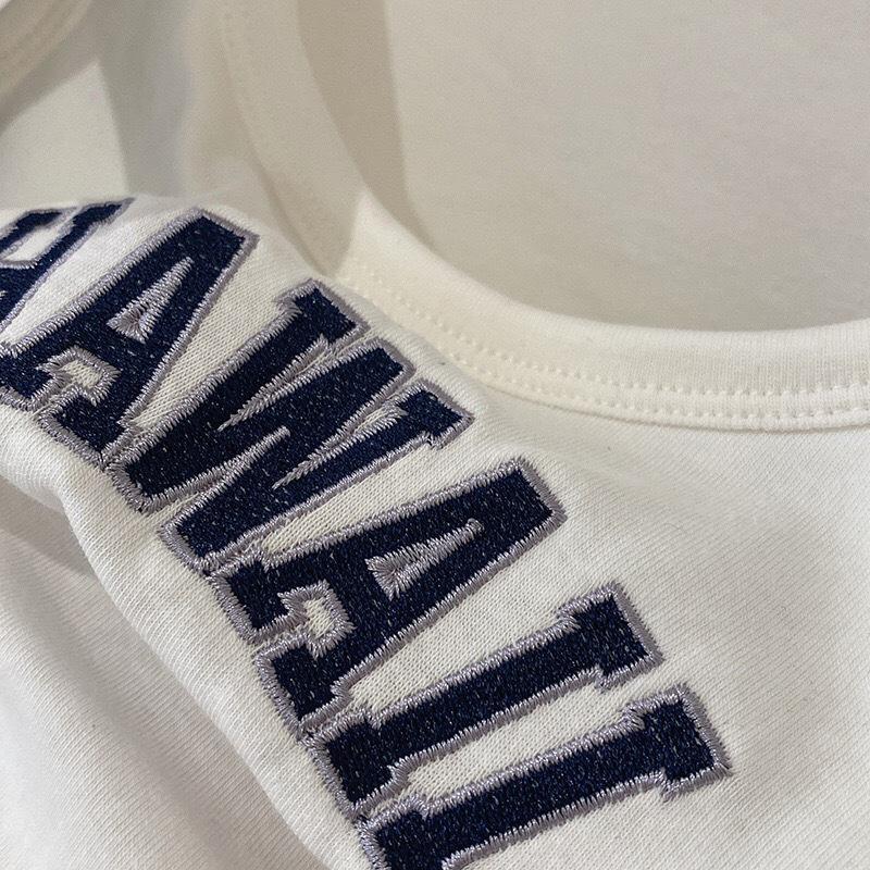 Stylish Embroidered Spaghetti Strap Bandeau Top with Fixed Cup