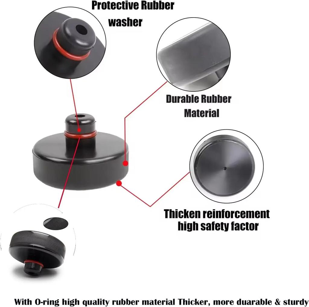 4 stücke Hebe Jack Pads für Tesla Modell 3 YSX Highland 2025 2025 2025 Zubehör Gummi Pucks Chassis Lift Steht Adapter fall