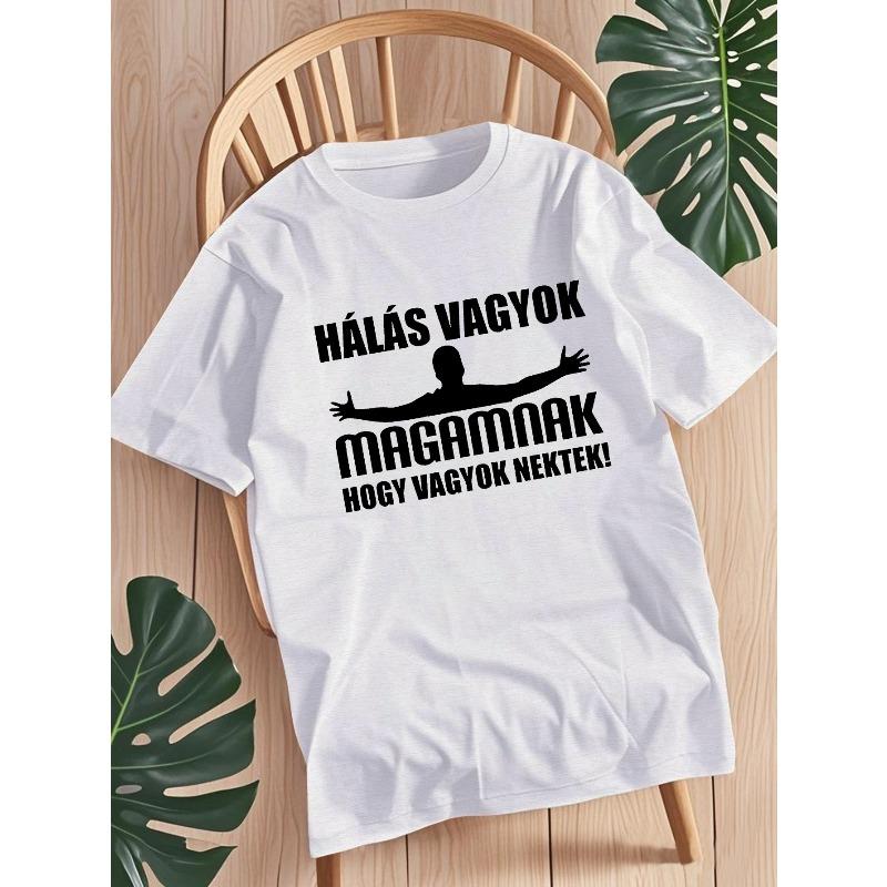 European Size Funny And Engaging Hungarian Slang Men'S Short-Sleeve Summer T-Shirt