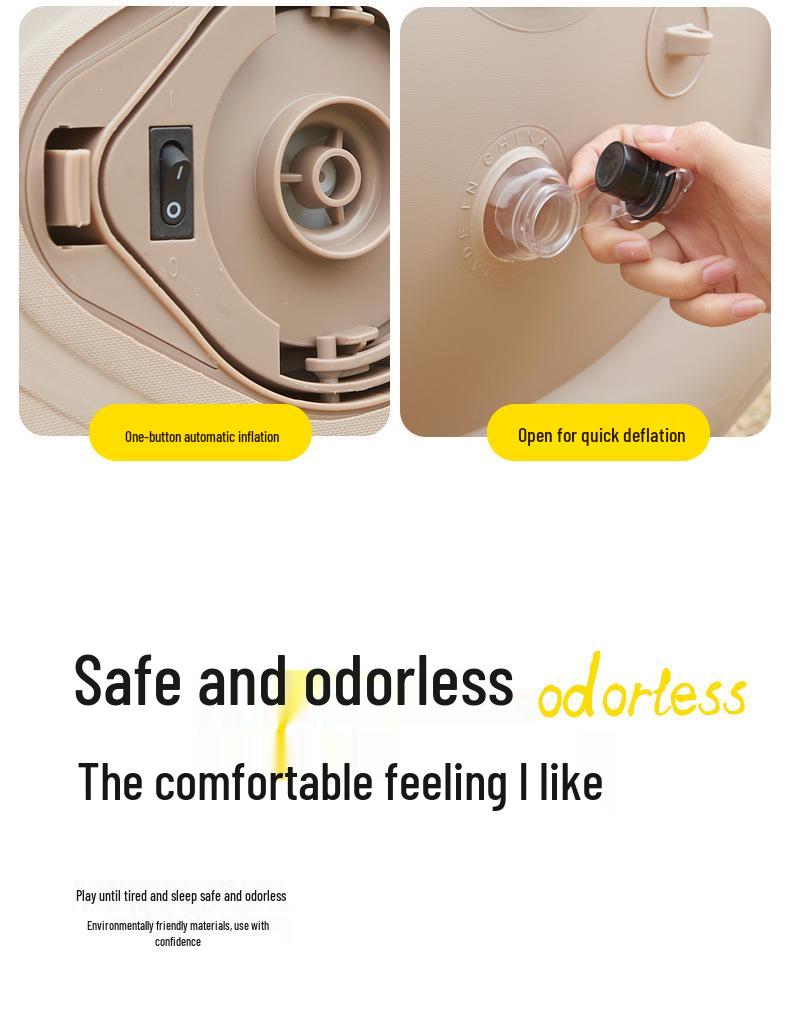 Poltrona Reclinável Inflável Portátil: Sofá de Exterior e Colchonete para Camping e Festivais