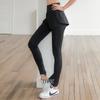 Women's High Waist Yoga Pants - Fake Two-Piece, Hip Lifting, Tight-Fitting, Elastic Running & Fitness Leggings
