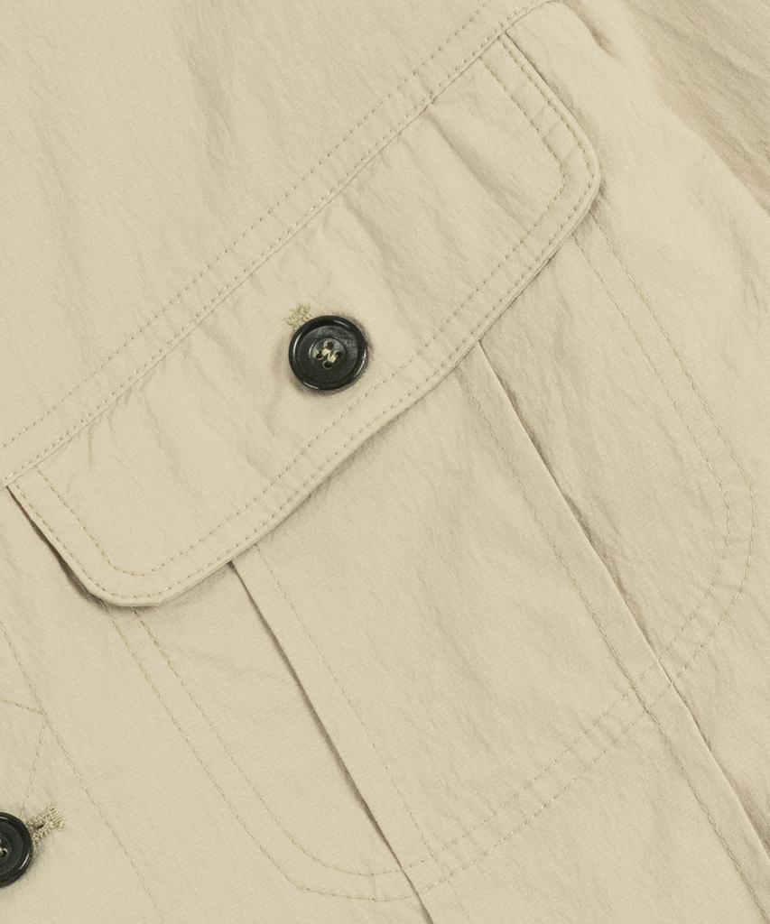 Mudsalt Seersucker Trucker Jacket Beige