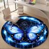 1PC Butterfly Web Office Round Area Rug, Indoor Mat Suitable ForOffice, Under Office Chairs Bedroom Living Room Home Decor, Room Deco, D141