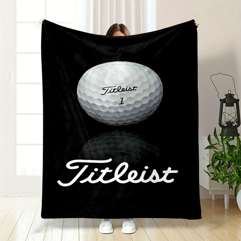 Golf Ball Titleist Print Blanket Bedroom Blanket for Livingroom Couch Lunch Break Soft Cozy Throw for Friend's Festival Gift