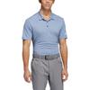 Adidas SS22 Solid Color Logo Print Short Sleeve Polo Shirt Men Tops Blue HF6218