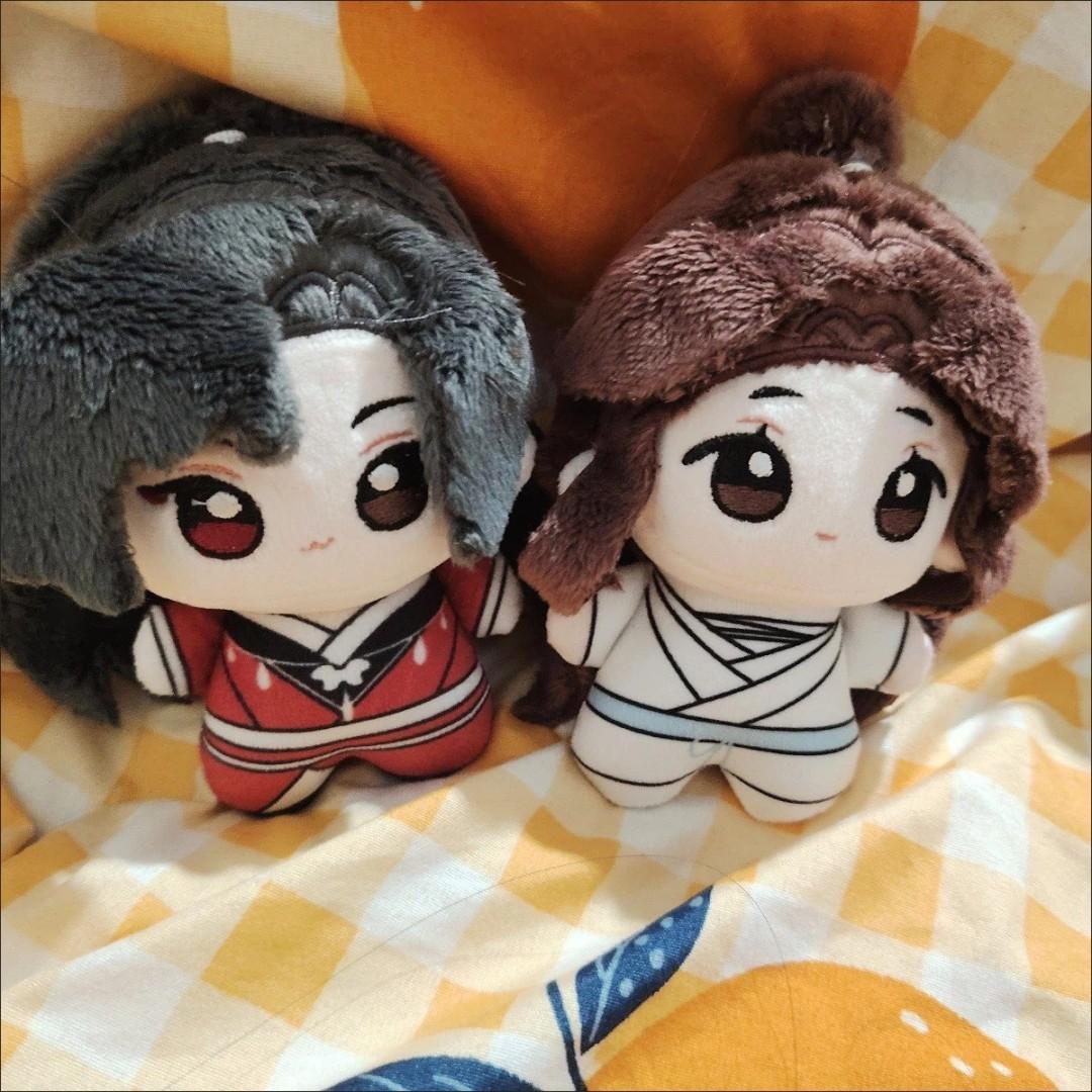 10Cm Hemelse Officiële Zegening Pluche Poppen Hanger Vakantiecadeaus Xie Lian San Lang Knuffel Rugzak Speelgoed Fans Verzamelen 10CM gray