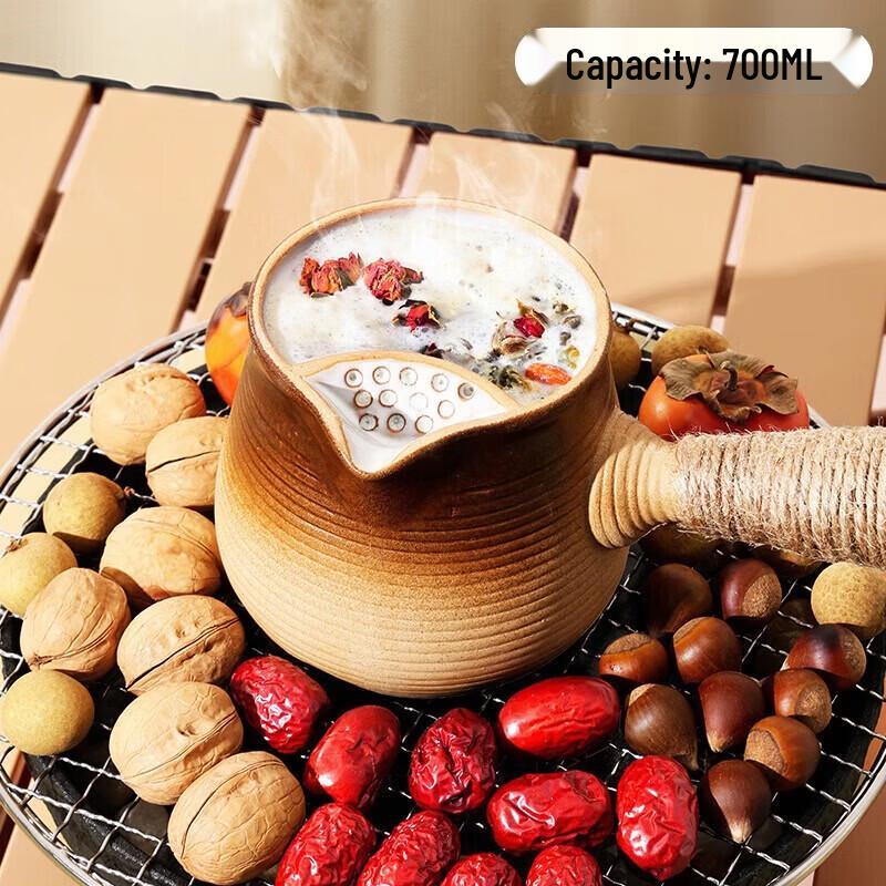 Shibazi Outdoor Glass Tea Kettle with Ceramic Filter