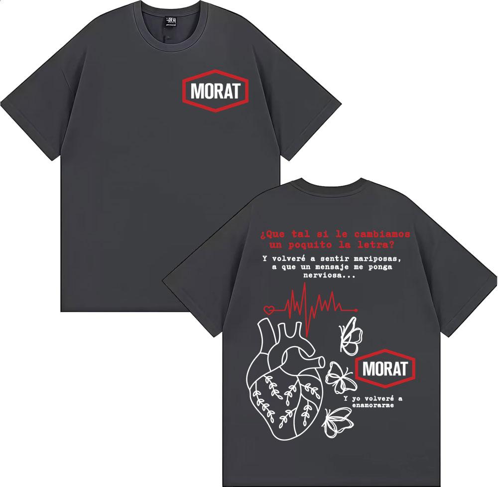 Rock Band Morat Asuntos Pendientes Tour Tshirt Men Women Harajuku Hip Hop Punk Street T Shirts Cotton Comfort Oversized T Shirt