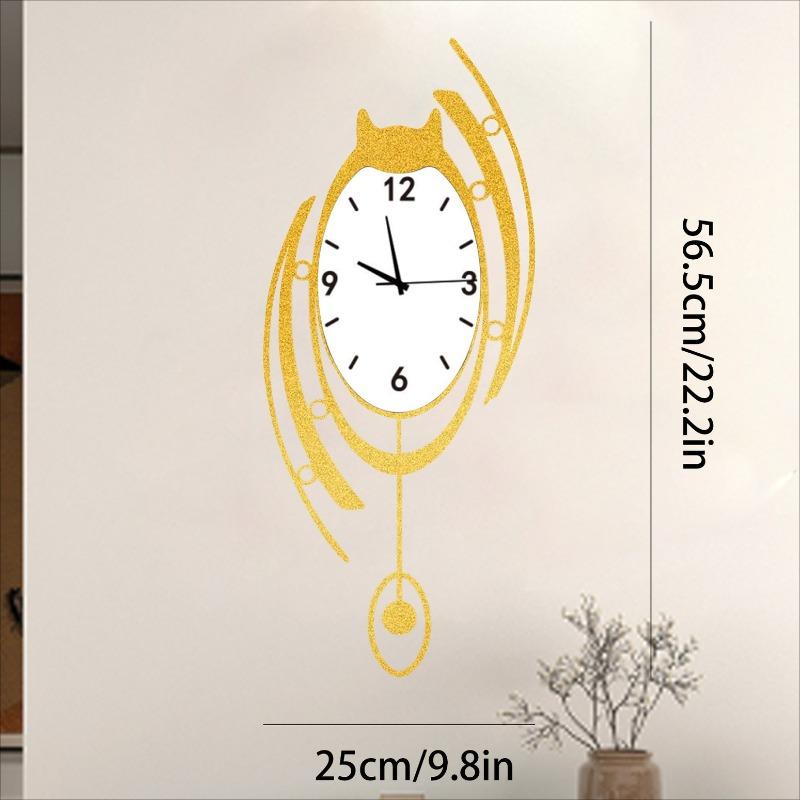 Modern Wall Clock Aesthetic Wall Watch Nordic Luxury Elegant Pendulum Clocks Minimalist Silent Decorative Living Room Watches