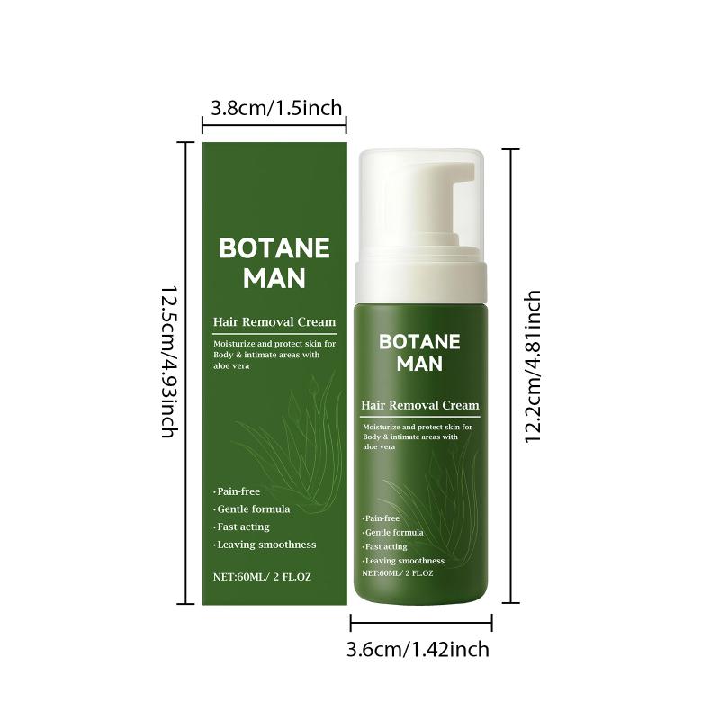 Gentle Moisturizing Hair Removal Mousse Safe for Sensitive Skin Nourishing Cleansing for Full Body
