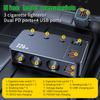 226W Car Charger Fast Charging Cigarette Lighter Split Adapter PD QC3.0 USB Voltage Display Front Rear Charge 12V 24V Truck SUV