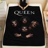 1 Stück Queen Freddie Mercury Aufdruck Flanelldecke, Hohe Qualität für alle Jahreszeiten, Heimdekoration, Wärme und Komfort, Perfekt für Weihnachtsgeschenke