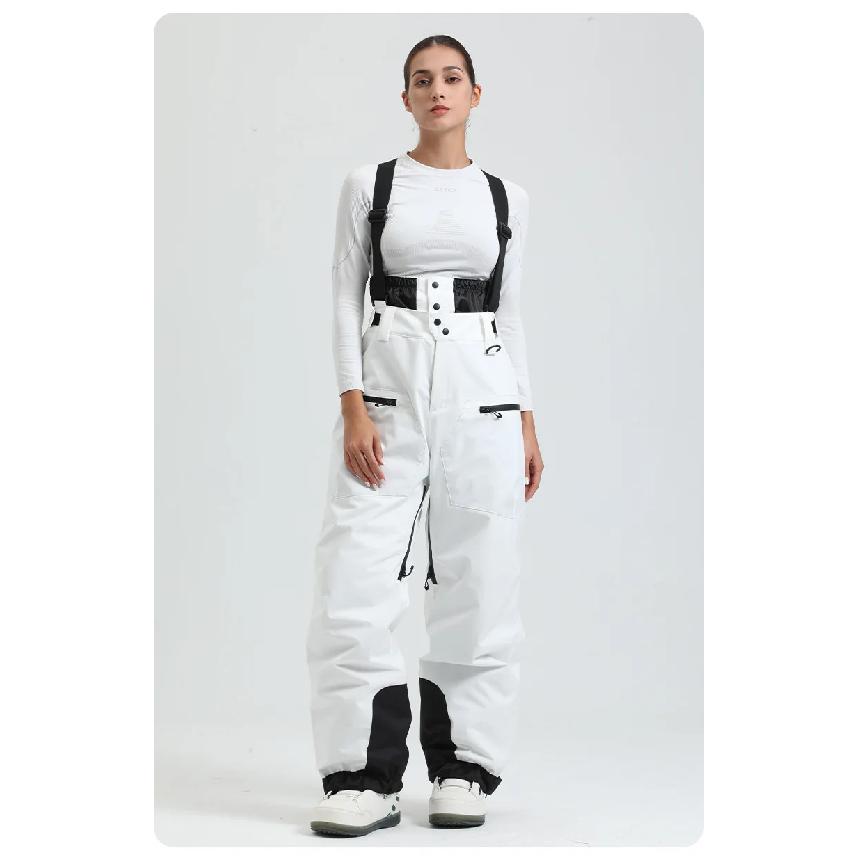 2025 New Unisex Ski Pants Women Windproof Waterproof Snow Pant Warm Breathable Thickened Winter Outdoor Snowboarding Trousers