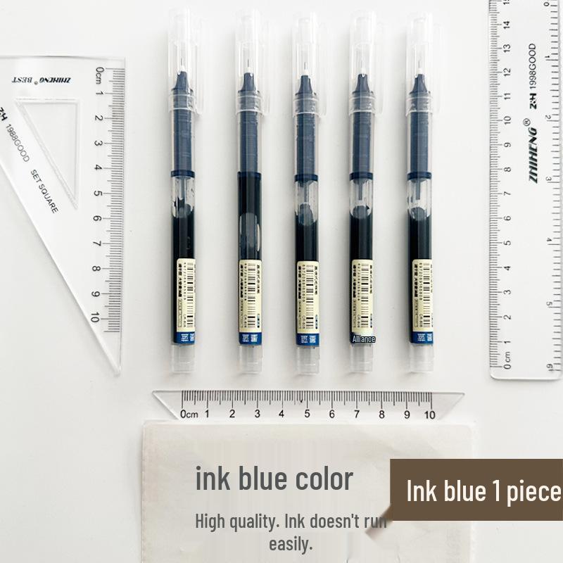 12-Color Quick-Drying Large Capacity Rollerball Pens, 0.5mm Ink, Cute Multi-Color Set