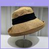 Cotton Linen Fisherman Hat With Wide Brim For Sun Protection And Casual Style
