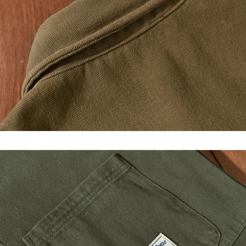 Winter Fashion Men Shirt Casual Thick Warm Long Sleeve Fleece Shirt 4XL Youth Popular Men Clothing Lapel Pocket Loose Cargo Men Tops