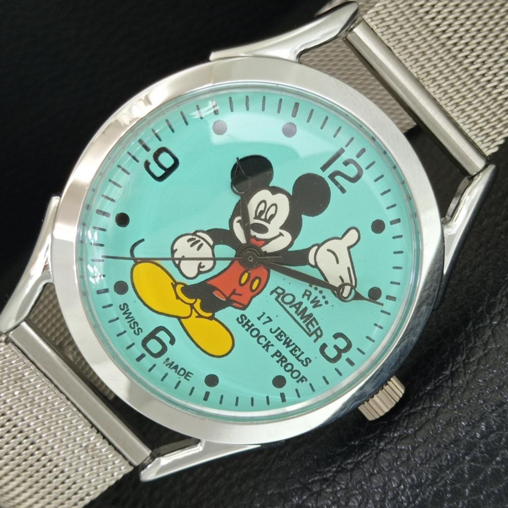 

HAND-WINDING VINTAGE SWISS MENS REFURBISHED SEA GREEN COLOR DIAL WATCH a707245-1