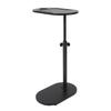C Shaped Side Table Adjustable Height Versatile 360 Degree Rotation Wooden C Shaped Coffee Table