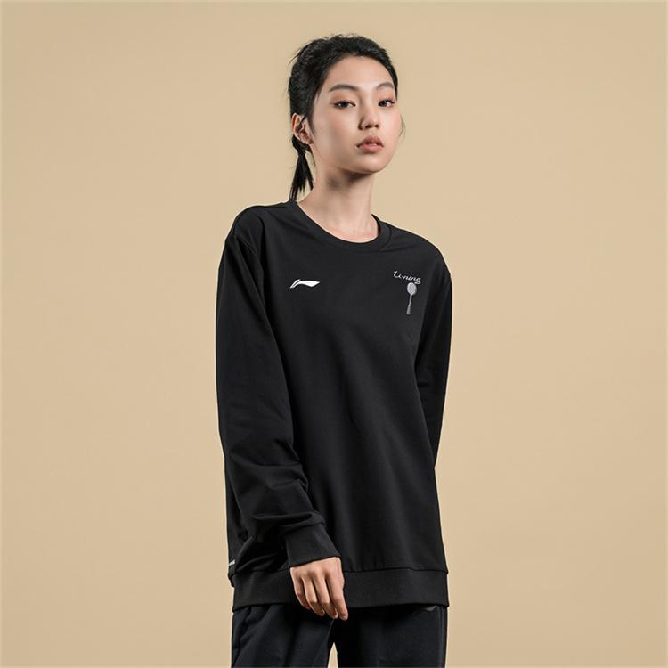 Li Ning Badminton Collection Sweatshirt Unisex Black AWDUH99-1