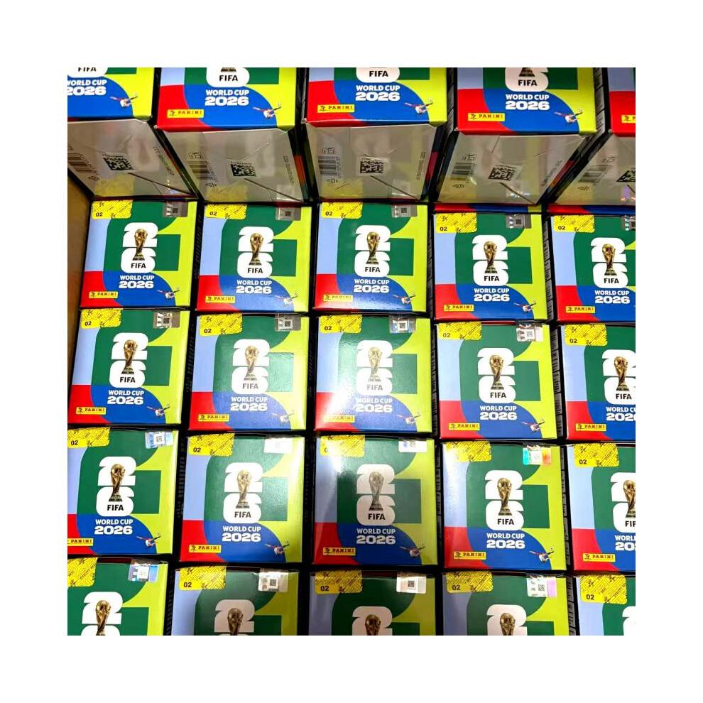 (4,8-6,4 cm) Scatola Misteriosa di Album Panini Coppa del Mondo FIFA 2026 Pacco Casuale Assortito per Collezionisti e Appassionati Temi Classici dei Giocatori
