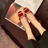 Spring Summer Shoes Women Ballerina Flats Elegant Office Ladies Brand Single Shoes Soft Plus Size 42 Red Black Plus Size 42