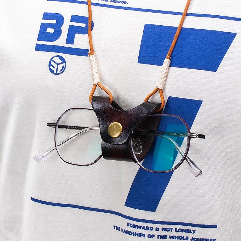 New Leather Glasses Chain Neck Glasses Rope Retro Glasses Storage Lanyard Anti-drop Rope Portable Sunglasses Lanyard Men